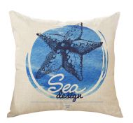 Starfish Mediterranean Style Decorative Pillow Covers 45*45CM