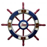 Wall Decorative Hanging Ornaments Wood Retro Rudder