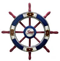 Wall Decorative Hanging Ornaments Wood Retro Rudder