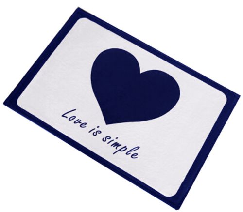 Love Non-slip Bedroom Doormat Foot Pad 40*60CM