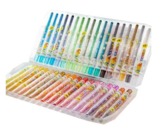 Creative Erasable Rotating Crayons Oil Painting Sticks 36 colors