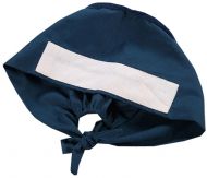 Adjustable Tie Back Cotton Scrub Cap Nurse Hat Medical Doctor Cap(Indigo)