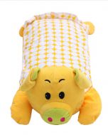 Baby Kids Children Plush Toys Plush Pillows Pig Yellow 19.68*9.87 Inches
