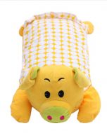 Baby Kids Children Plush Toys Plush Pillows Pig Yellow 19.68*9.87 Inches